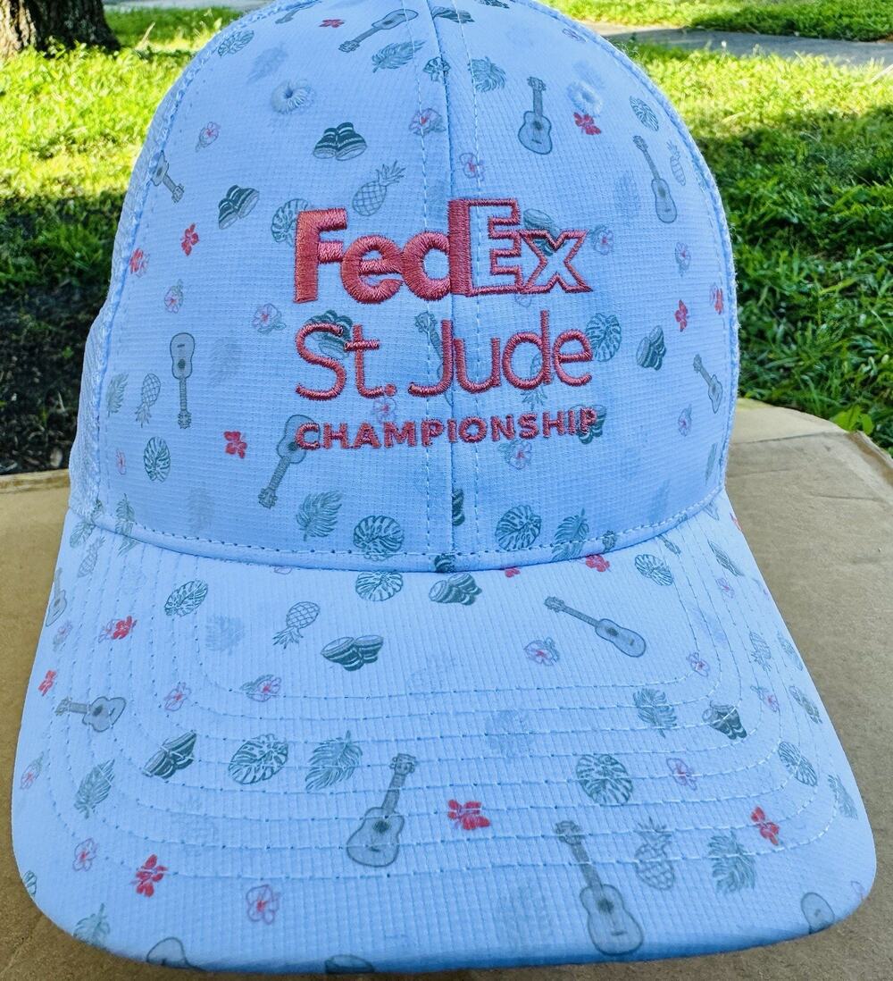 FedEx St. Jude Championship Ahead Trucker Hat White Golf Snapback Adjustable